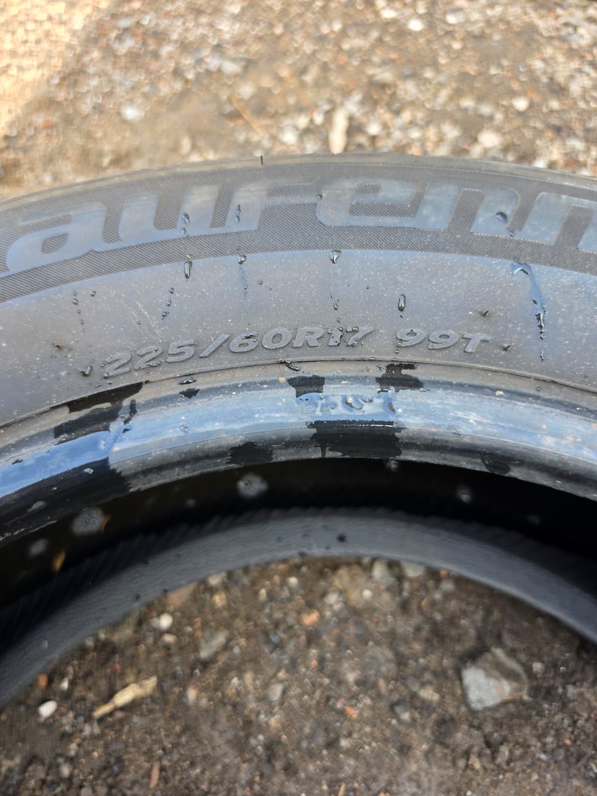 225/60R17 Pair (2 Used Tires) Laufenn G Fit AS
