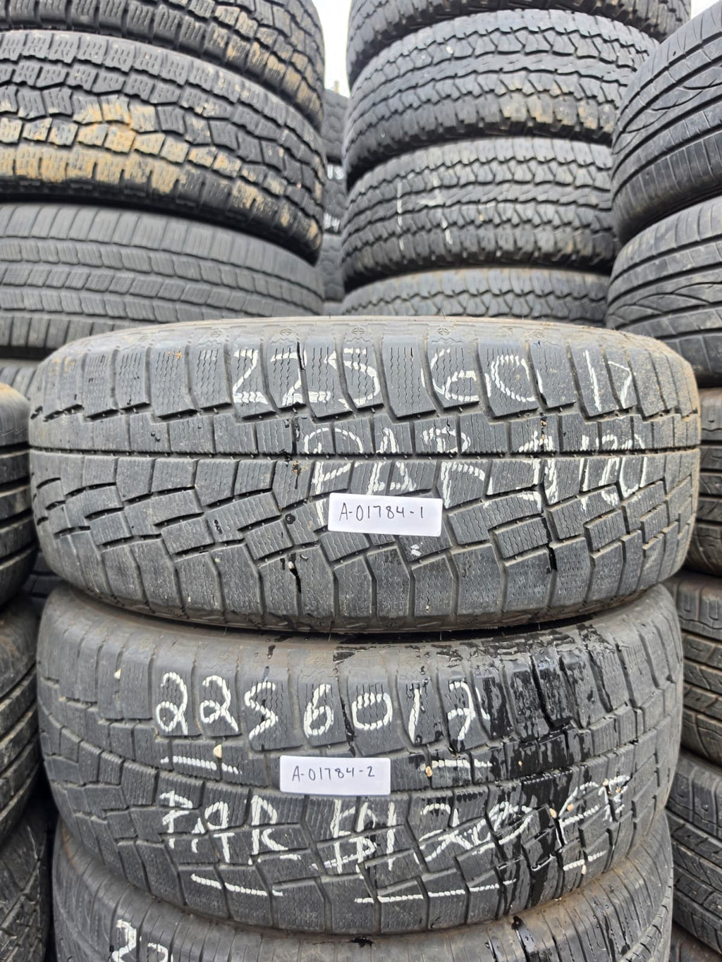 225/60R17 Pair (2 Used Tires) Cooper Discoverer True North