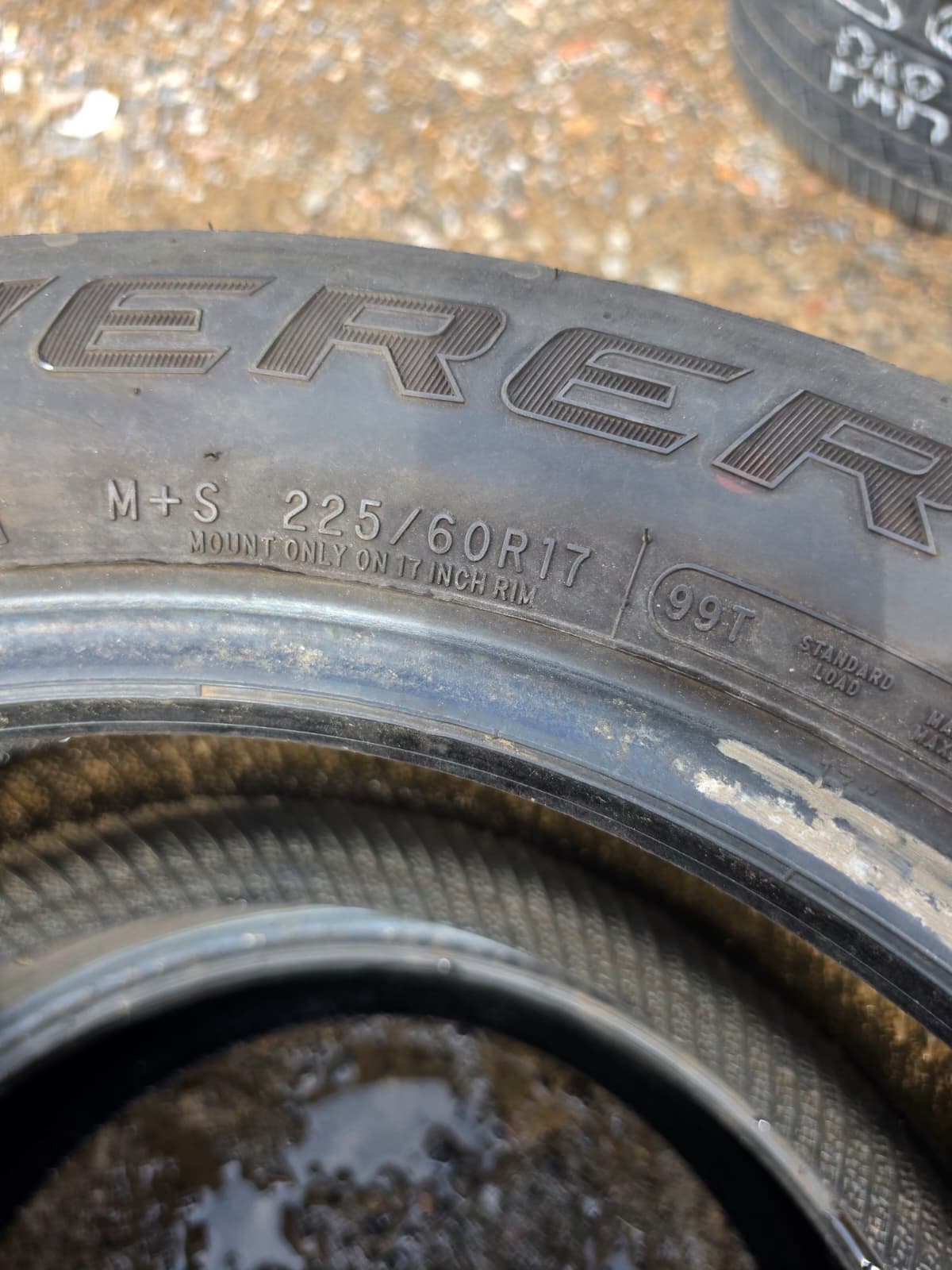 225/60R17 Pair (2 Used Tires) Cooper Discoverer True North