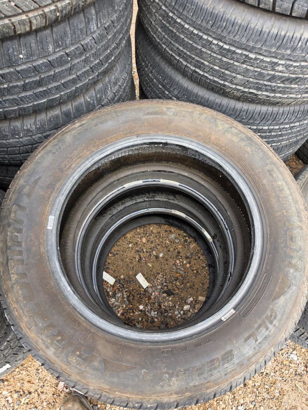 225/60R17 Pair (2 Used Tires) Arizonian Silver Edition