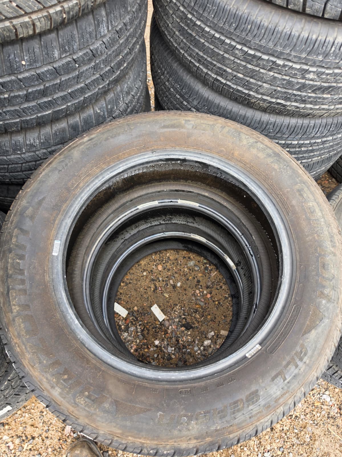 225/60R17 Pair (2 Used Tires) Arizonian Silver Edition