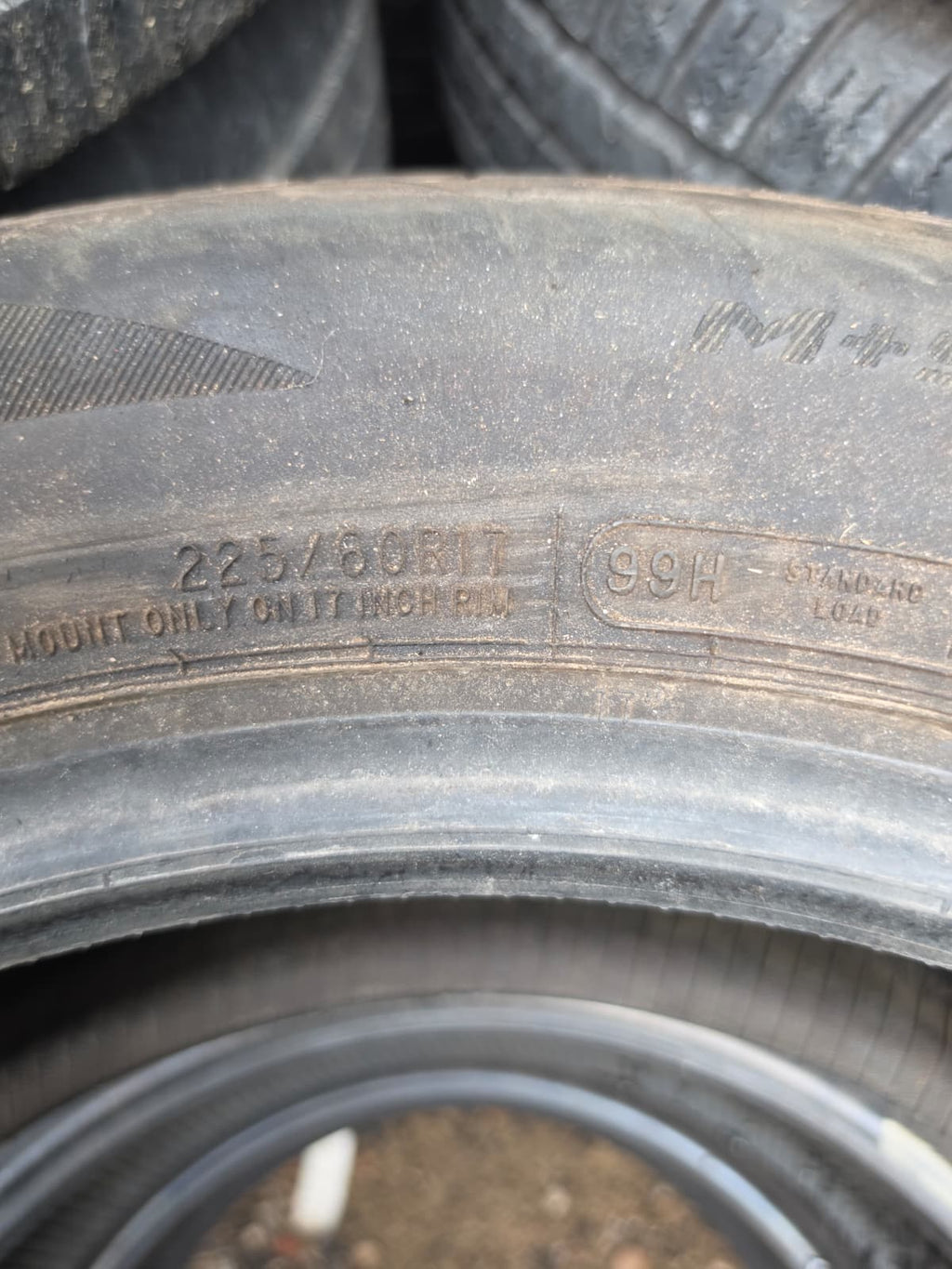 225/60R17 Pair (2 Used Tires) Arizonian Silver Edition