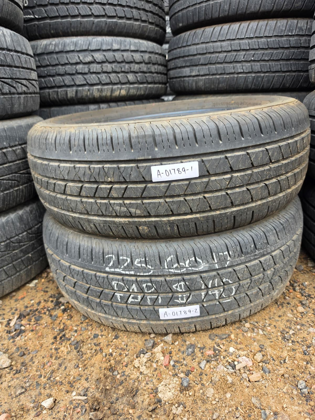 225/60R17 Pair (2 Used Tires) IronMan Radial RB-12