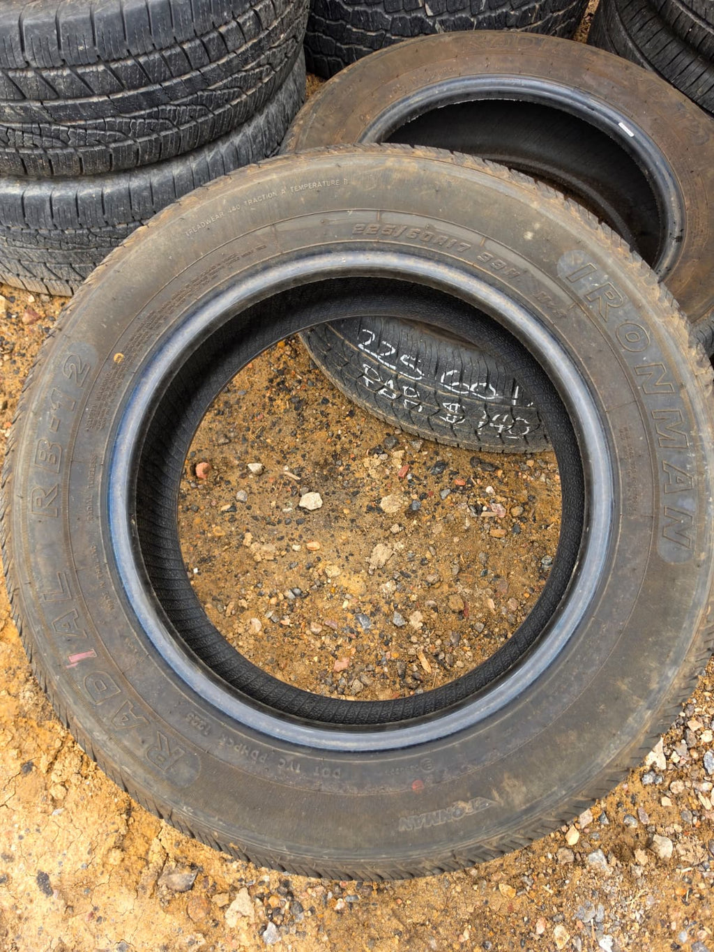 225/60R17 Pair (2 Used Tires) IronMan Radial RB-12