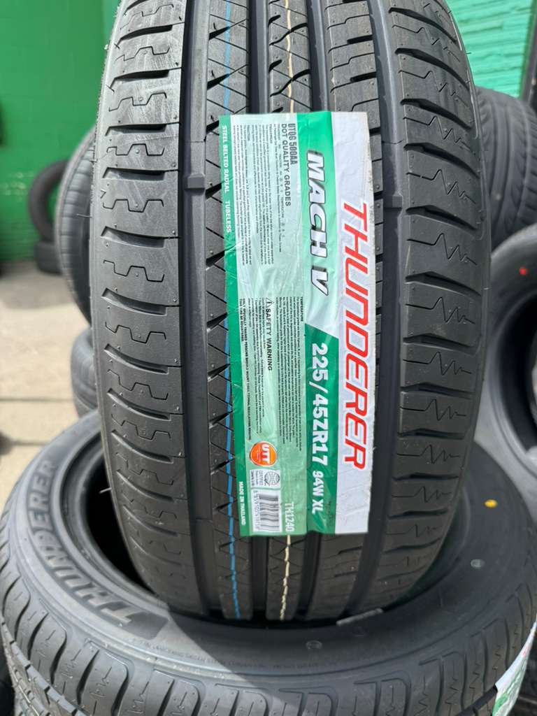 225/45R17 Pair (2 Brand New Tires Left!!) Thunderer Mach V