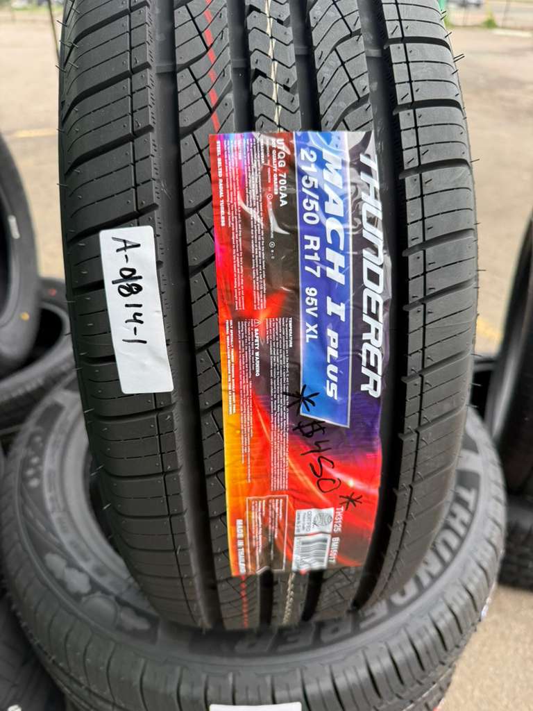 215/50R17 Set (4 Brand New Tires) Thunderer Mach 1 Plus