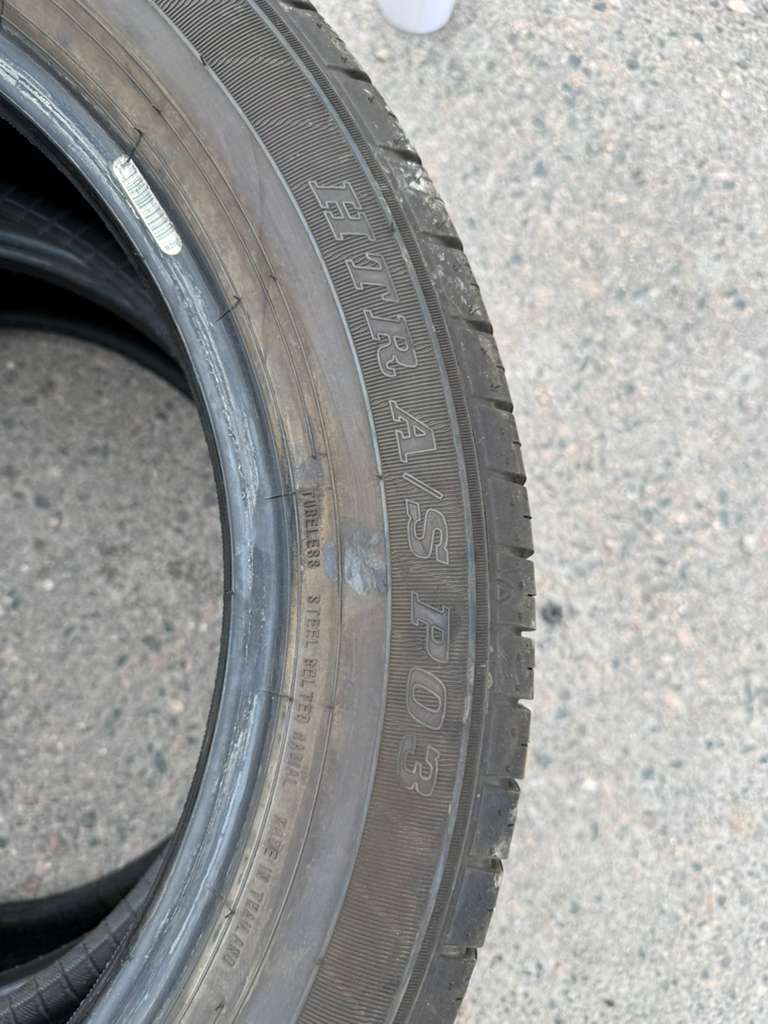 215/55R18 Pair (2 Used Tires) Sumitomo HTR A/S P03