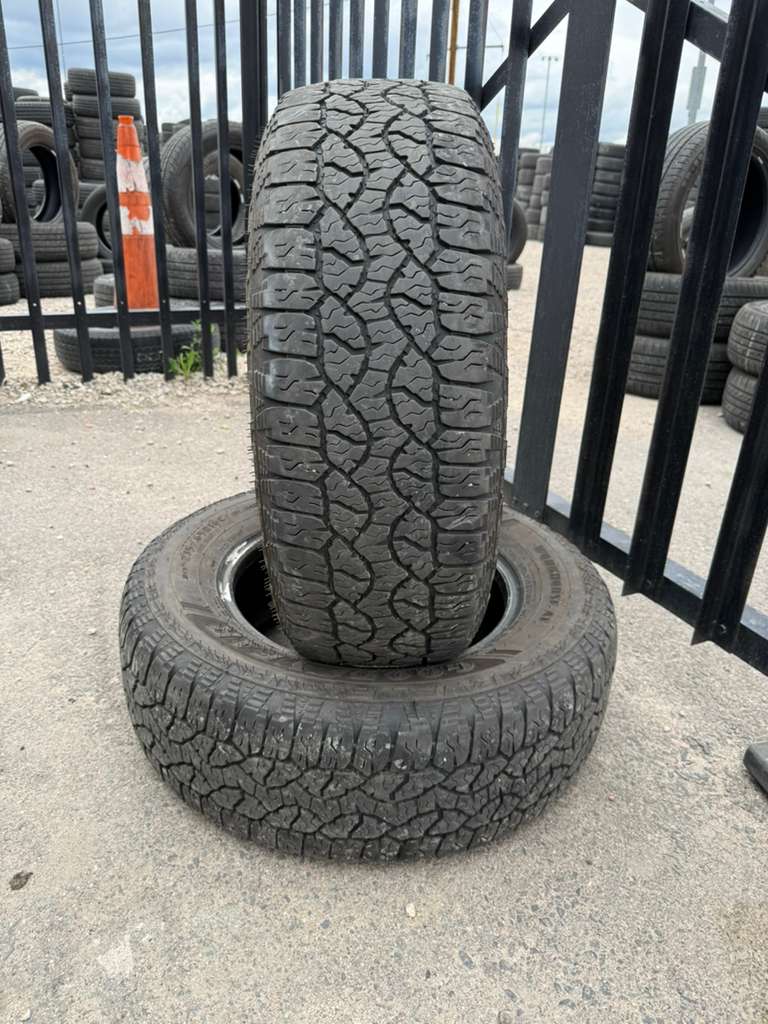 235/65R16C Pair (2 Used Tires) Goodyear Wrangler Workhorse AT