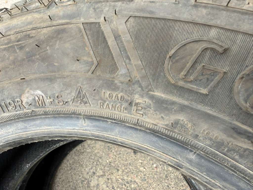 235/65R16C Pair (2 Used Tires) Goodyear Wrangler Workhorse AT
