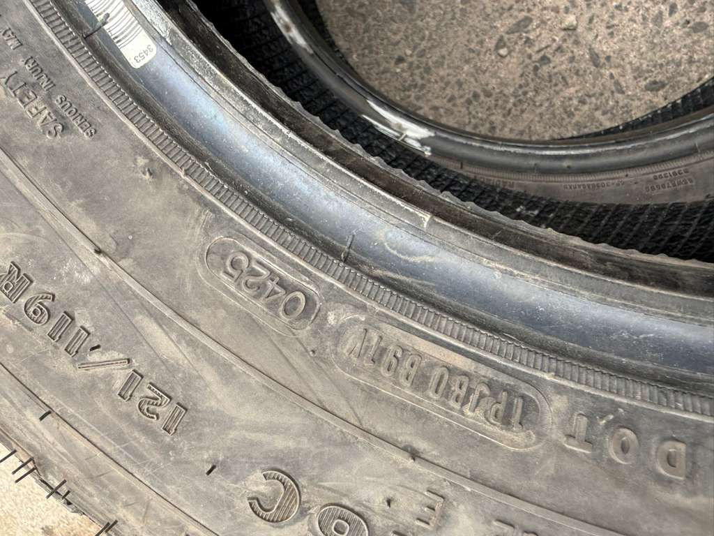235/65R16C Pair (2 Used Tires) Goodyear Wrangler Workhorse AT
