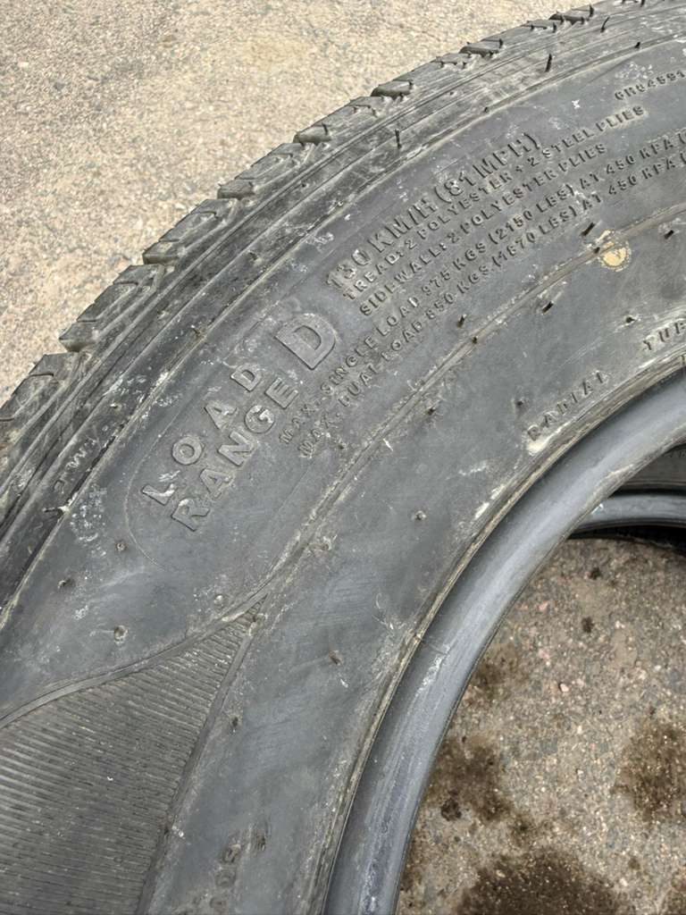 ST205/75R15 Pair (2 Used Tires) Carlisle Radial Trail