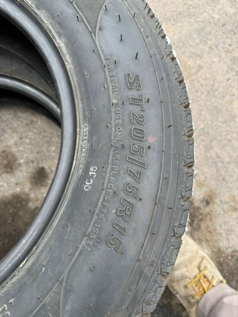ST205/75R15 Pair (2 Used Tires) Carlisle Radial Trail