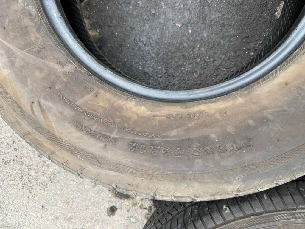 ST225/75R15 Pair (2 Used Tires) Westlake Super