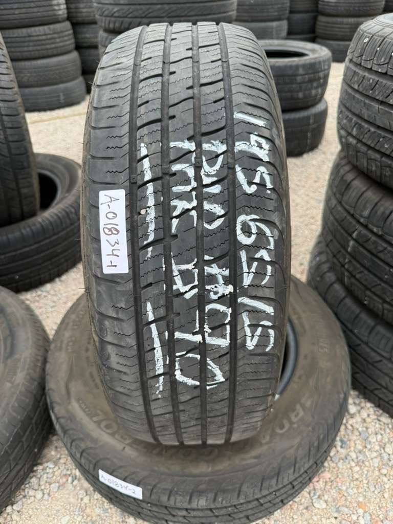 195/65R15 Pair (2 Used Tires) Dean Tires Road Control