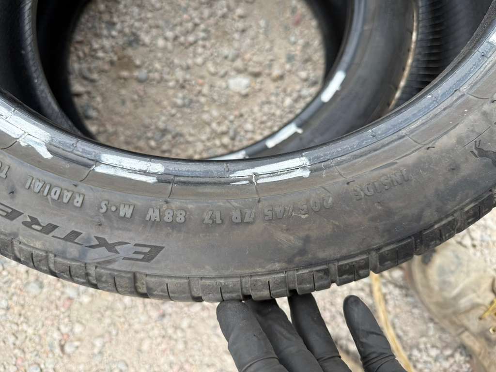 205/45R17 Pair (2 Used Tires) Continental Extreme Contact