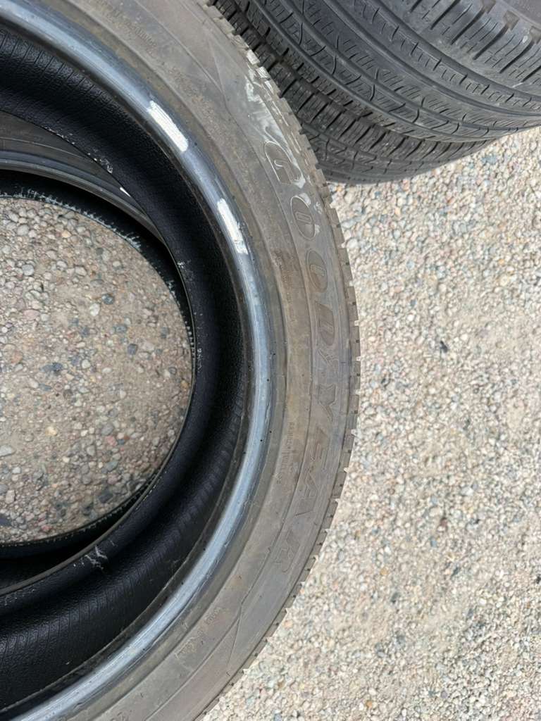285/45R22 Pair (2 Used Tires) Goodyear Eagle Sport