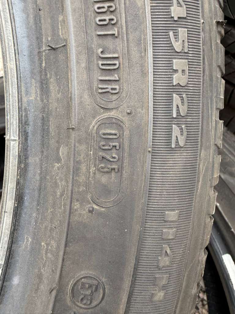 285/45R22 Pair (2 Used Tires) Goodyear Eagle Sport
