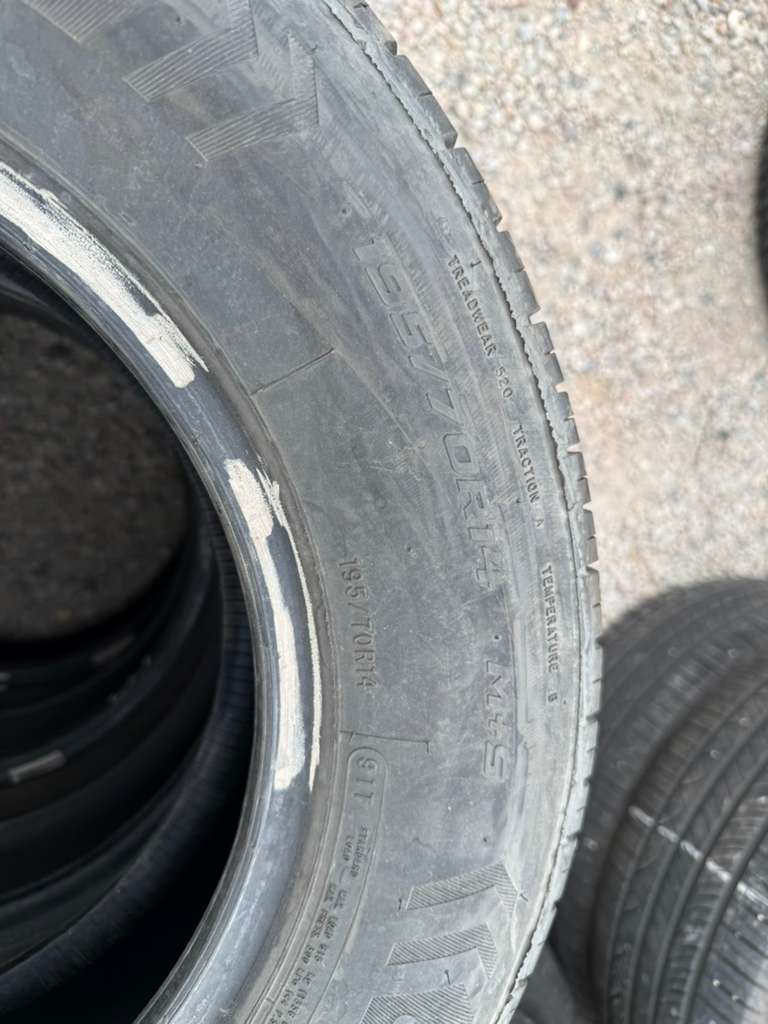 195/70R14 Set (4 Used Tires) Mastercaft Stratus