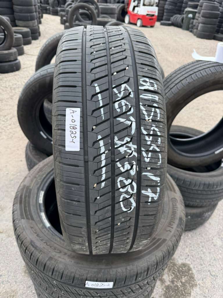 215/55R17 Set (4 Used Tires) Continental Control Contact