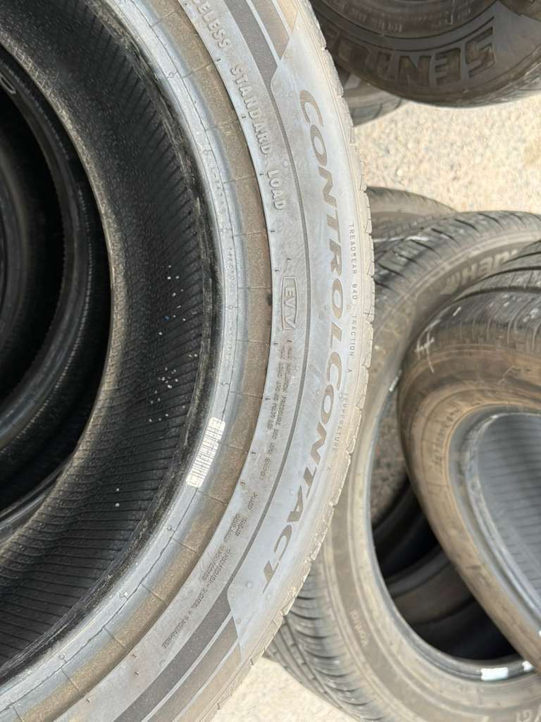 215/55R17 Set (4 Used Tires) Continental Control Contact