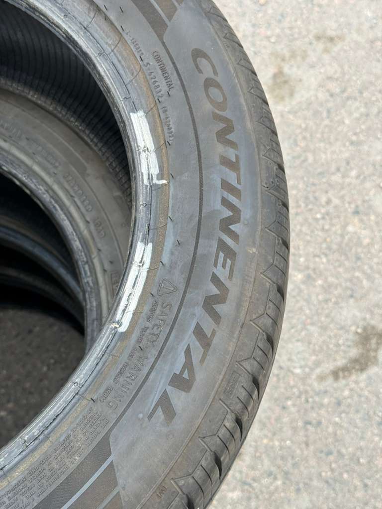 215/55R17 Set (4 Used Tires) Continental Control Contact