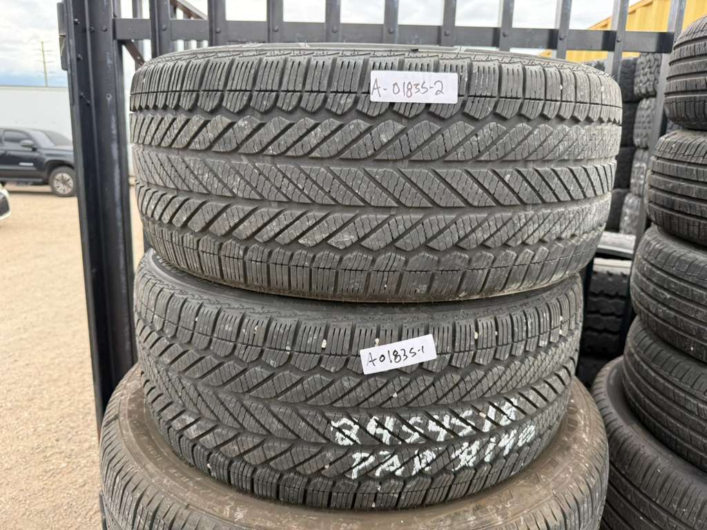 245/45R18 Pair (2 Used Tires) Bridgestone Weatherpeak