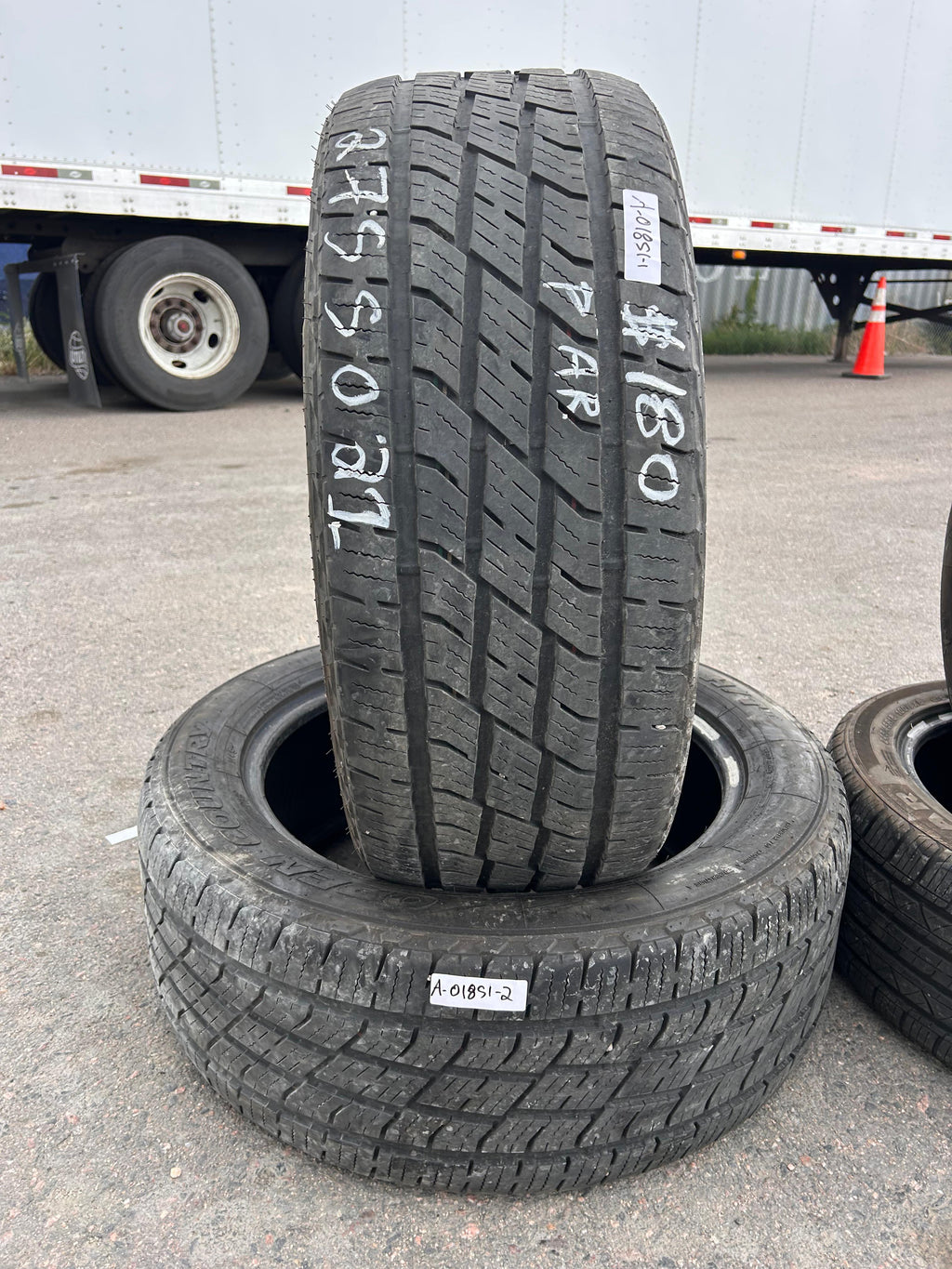 275/50R21 Pair (2 Used Tires) Toyo Open Country HT2
