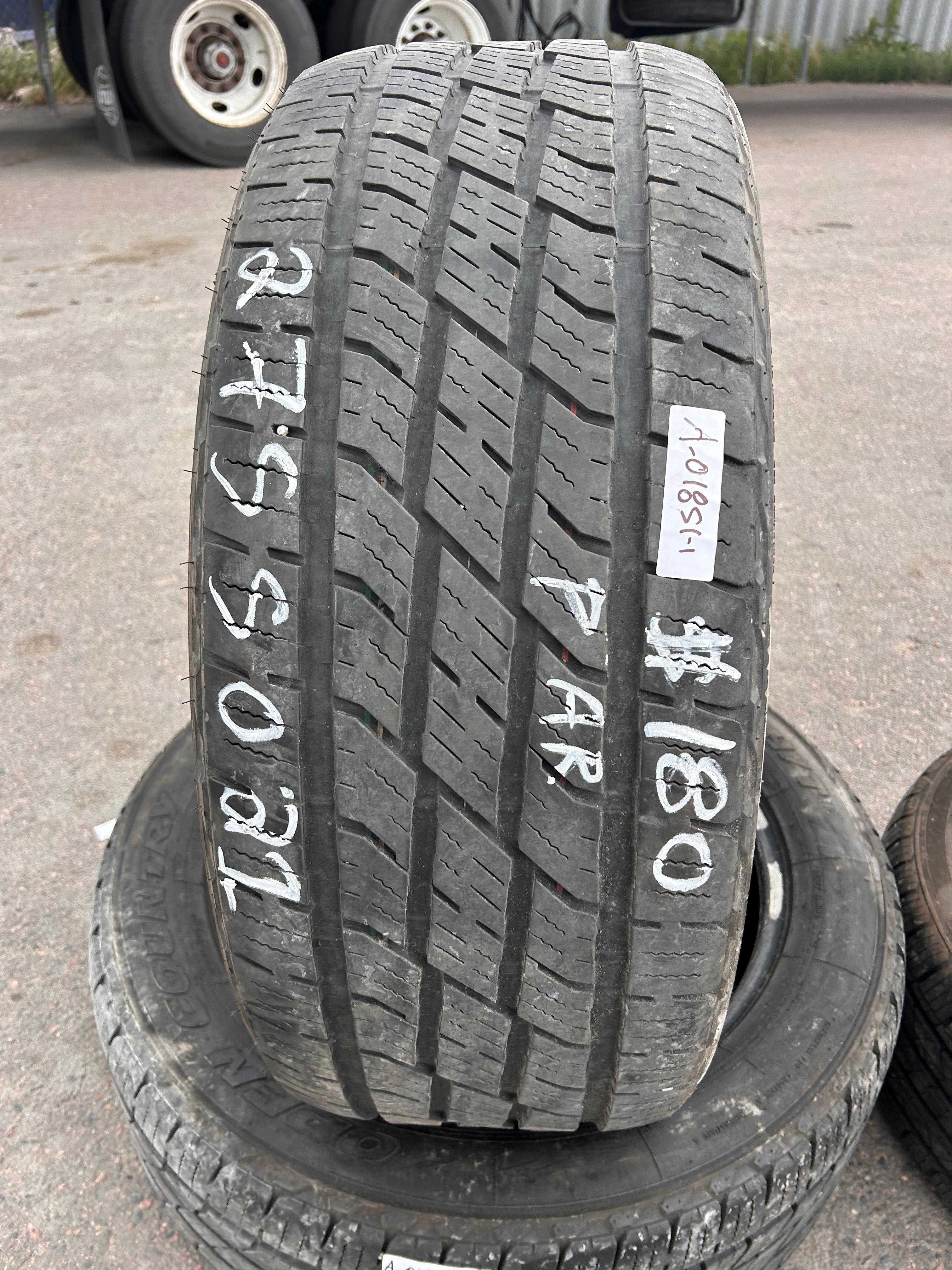 275/50R21 Pair (2 Used Tires) Toyo Open Country HT2