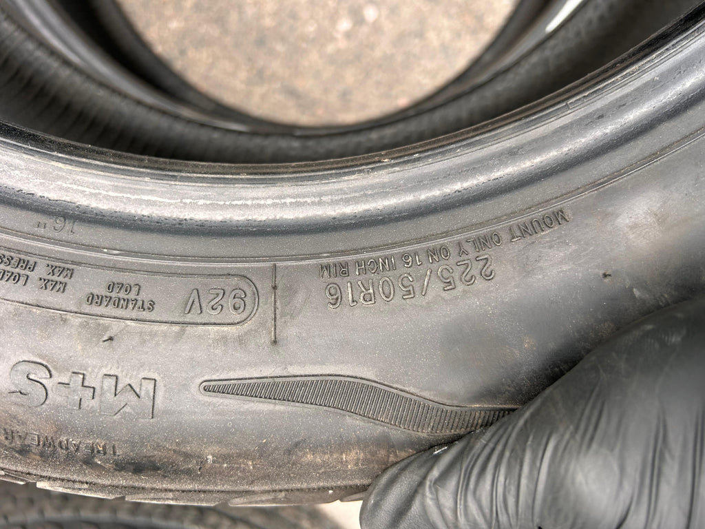 225/50R16 Pair (2 Used Tires) Deantires Road Control NW-3