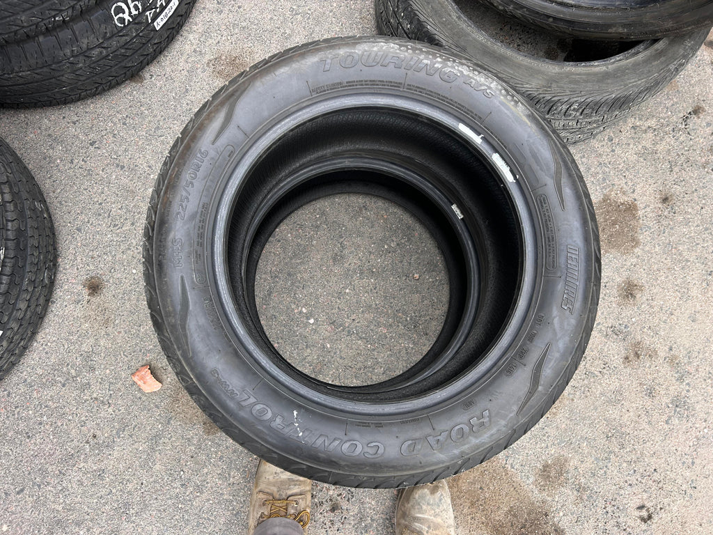 225/50R16 Pair (2 Used Tires) Deantires Road Control NW-3
