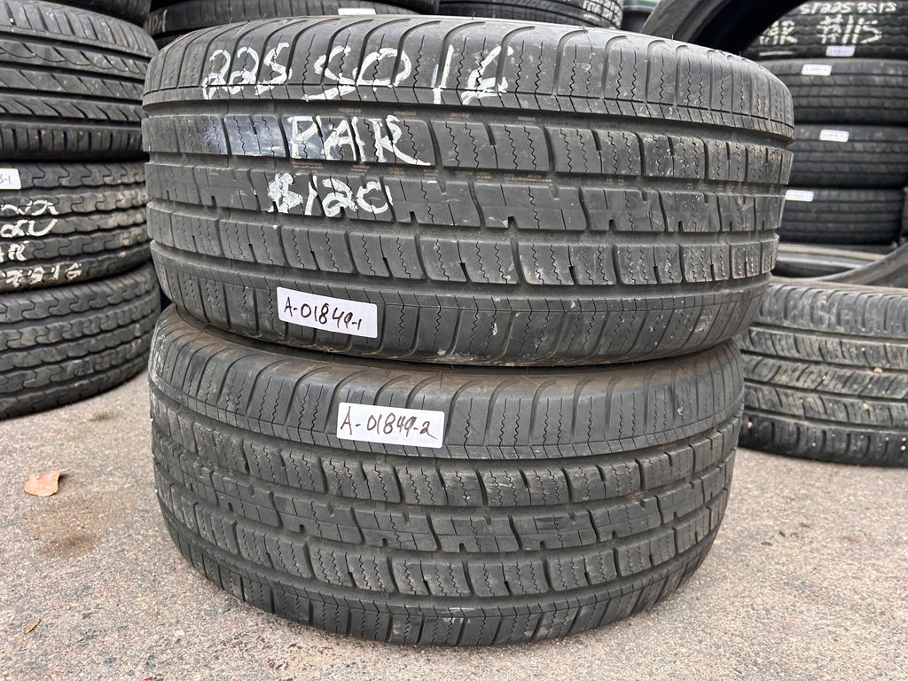 225/50R16 Pair (2 Used Tires) Deantires Road Control NW-3