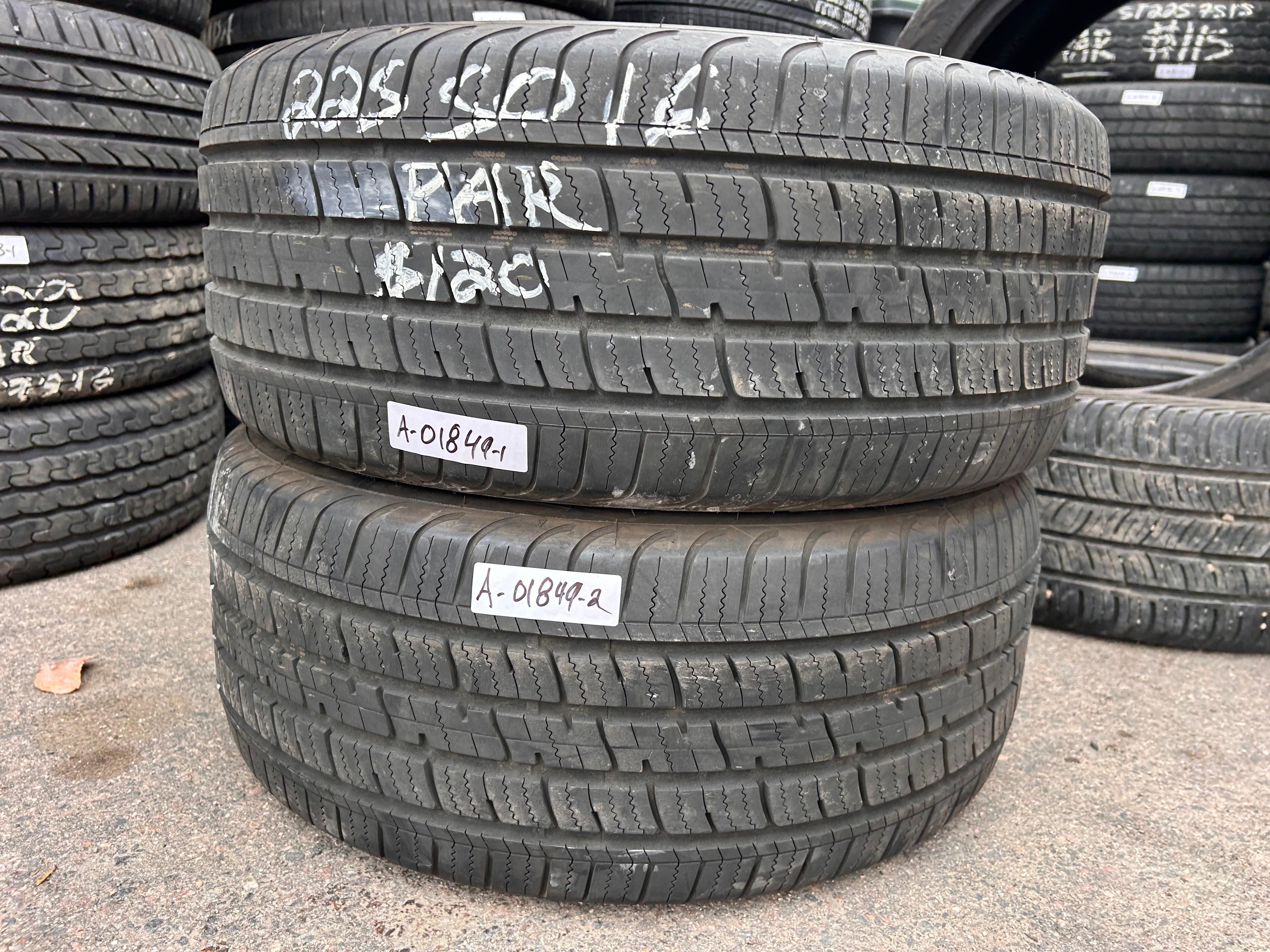 225/50R16 Pair (2 Used Tires) Deantires Road Control NW-3