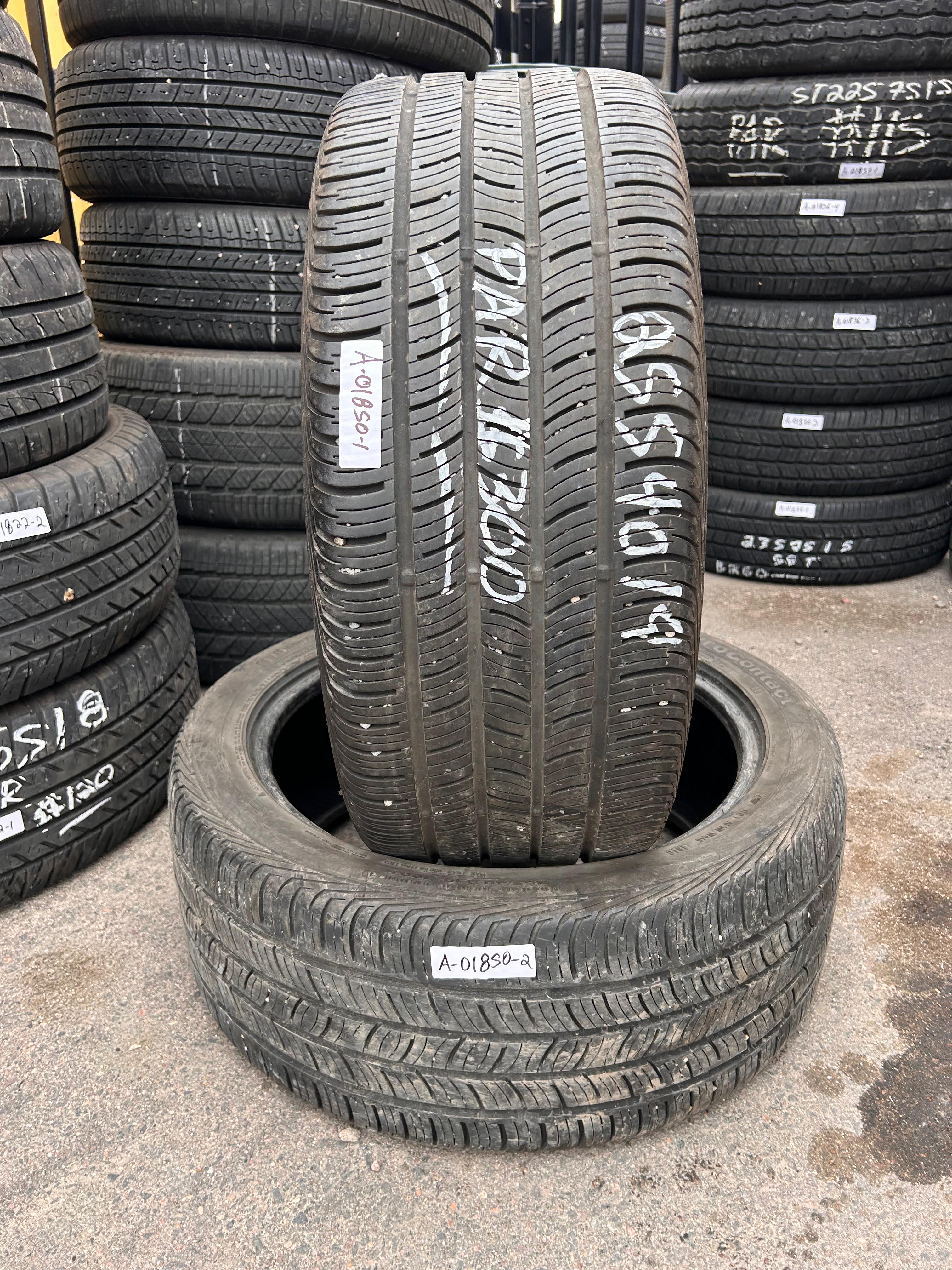 255/40R19 Pair (2 Used Tires) Continental ContiProContact