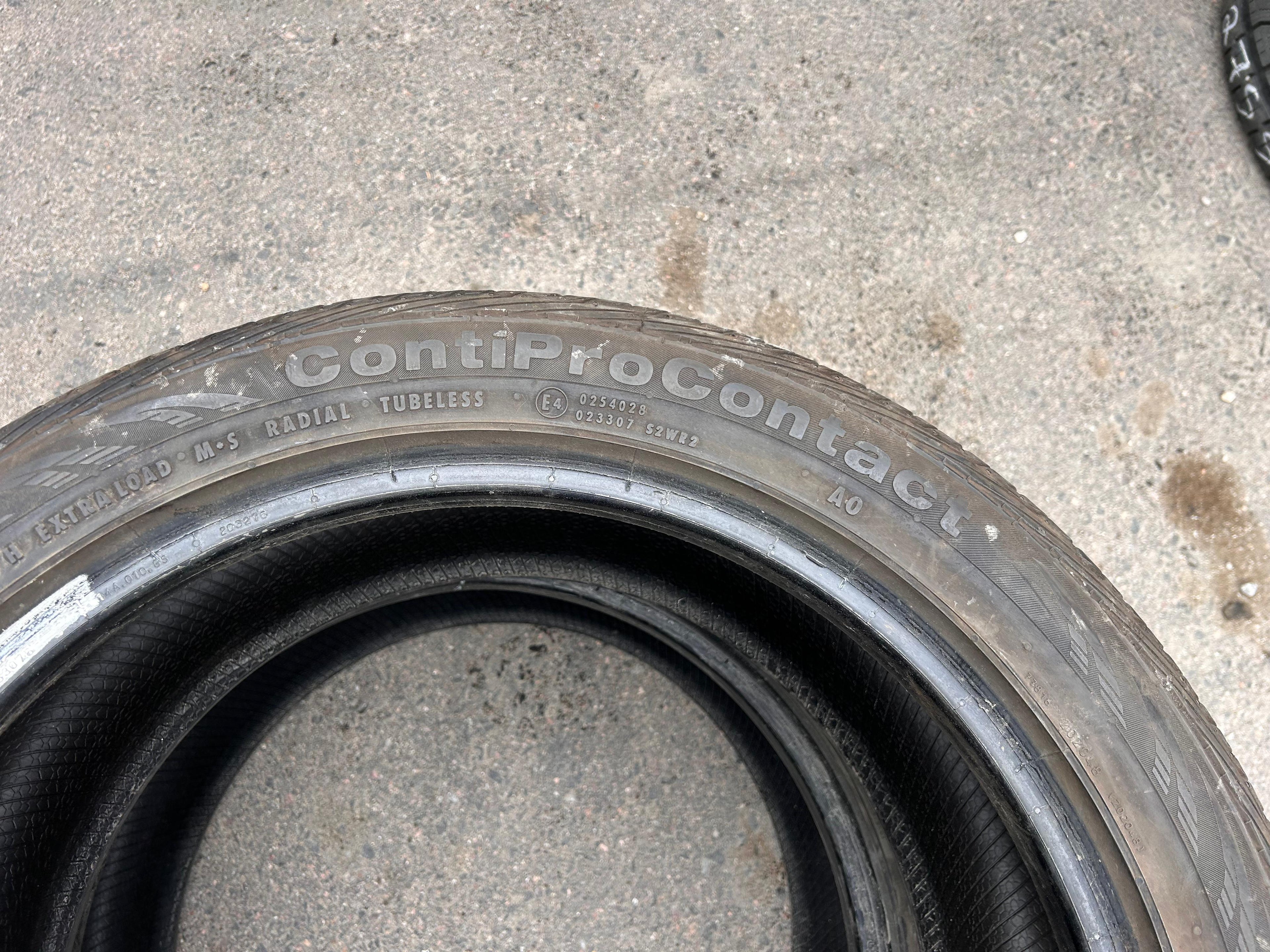 255/40R19 Pair (2 Used Tires) Continental ContiProContact