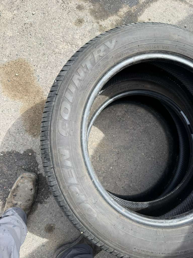 245/55R19 Pair (2 Used Tires) Toyo Open Country A20
