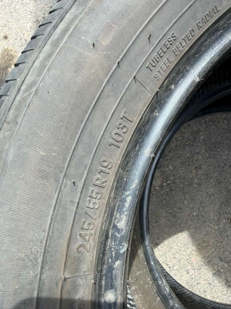 245/55R19 Pair (2 Used Tires) Toyo Open Country A20