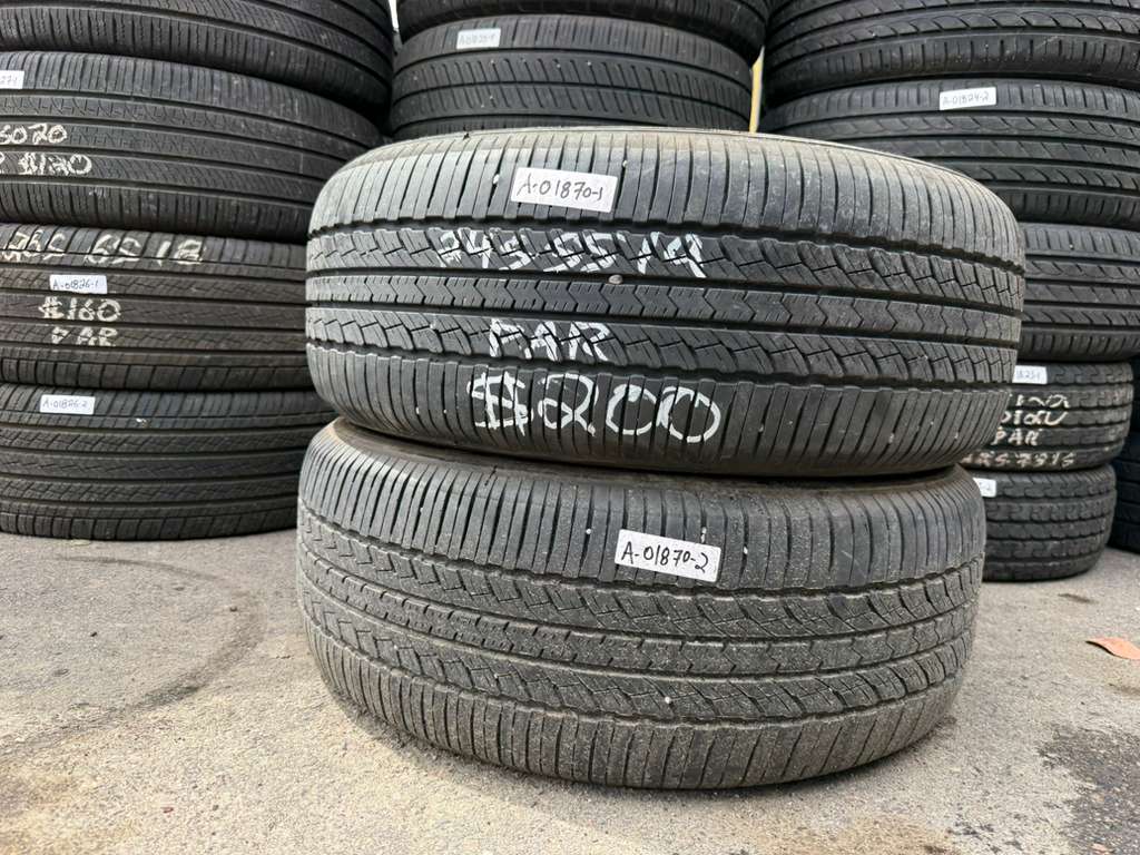245/55R19 Pair (2 Used Tires) Toyo Open Country A20