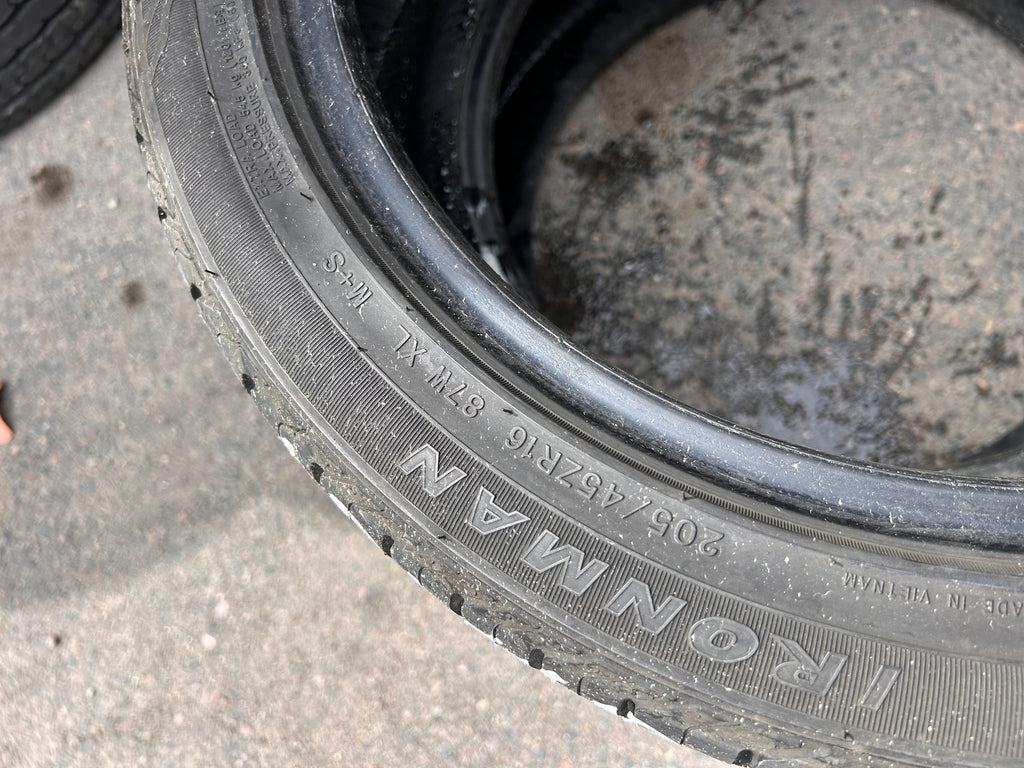 205/45R16 Pair (2 Used Tires) Ironman Imovegen2