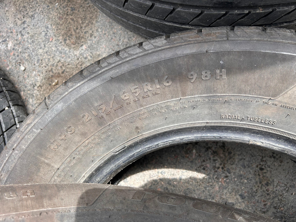 215/65R16 Pair (2 Used Tires) Douglas Touring