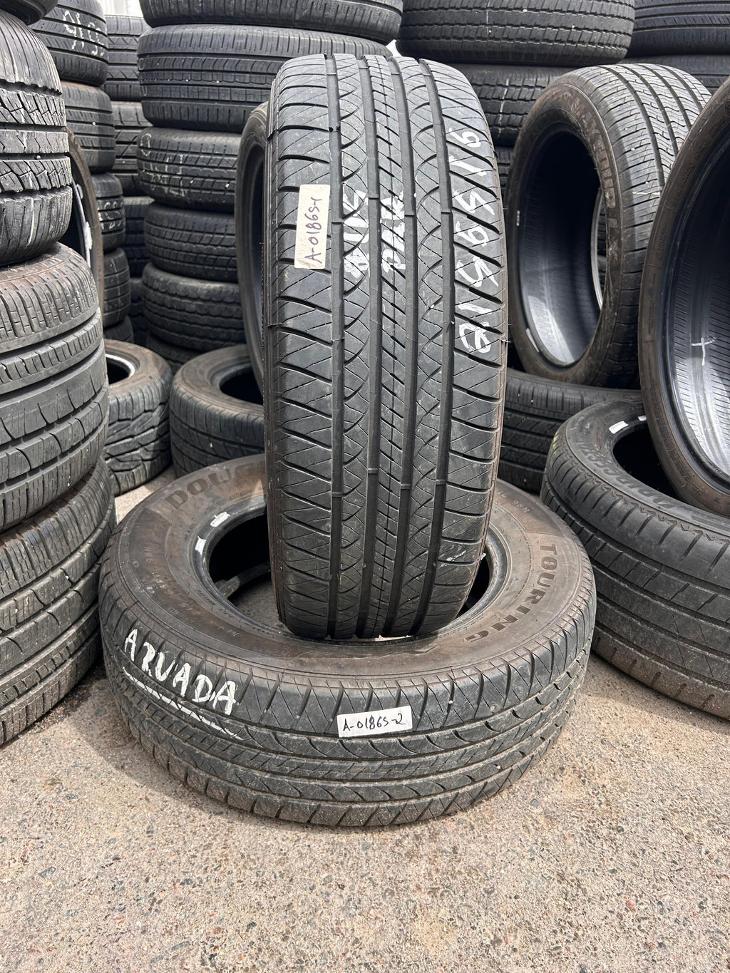 215/65R16 Pair (2 Used Tires) Douglas Touring