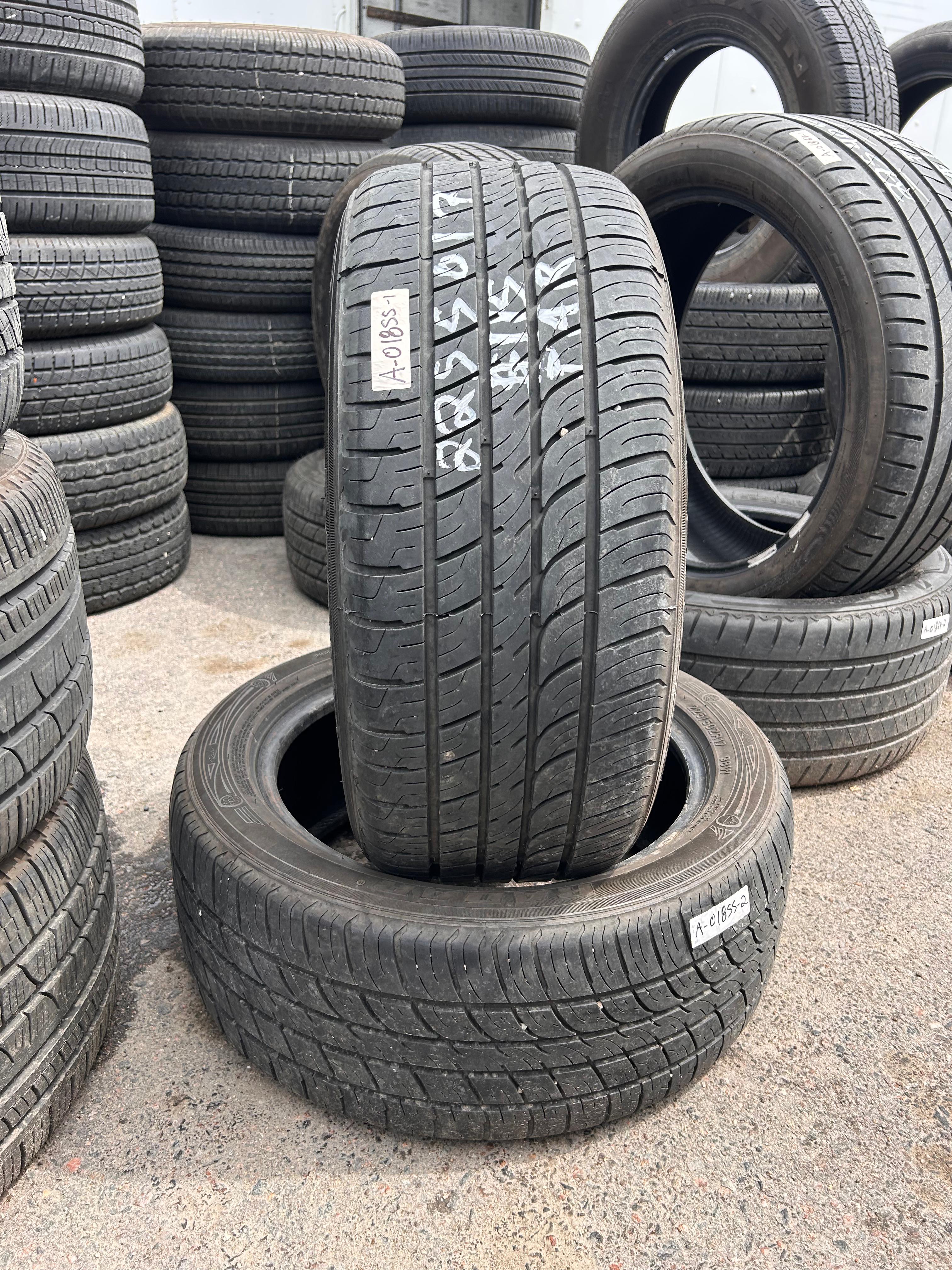 225/50R17 Pair (2 Used Tires) Dimax Radar AS-8