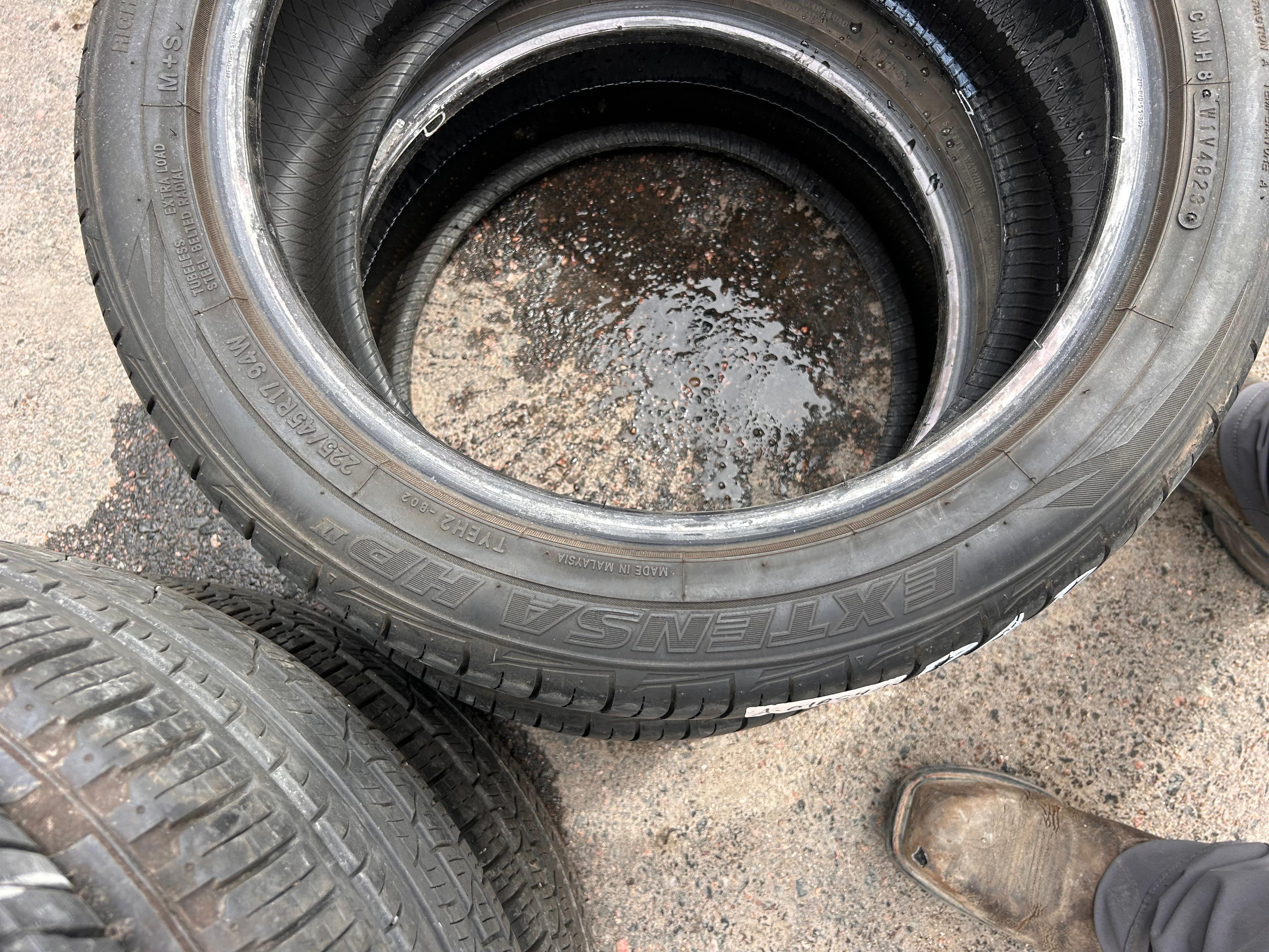 225/45R17 Pair (2 Used Tires) Toyo Extenza HP2