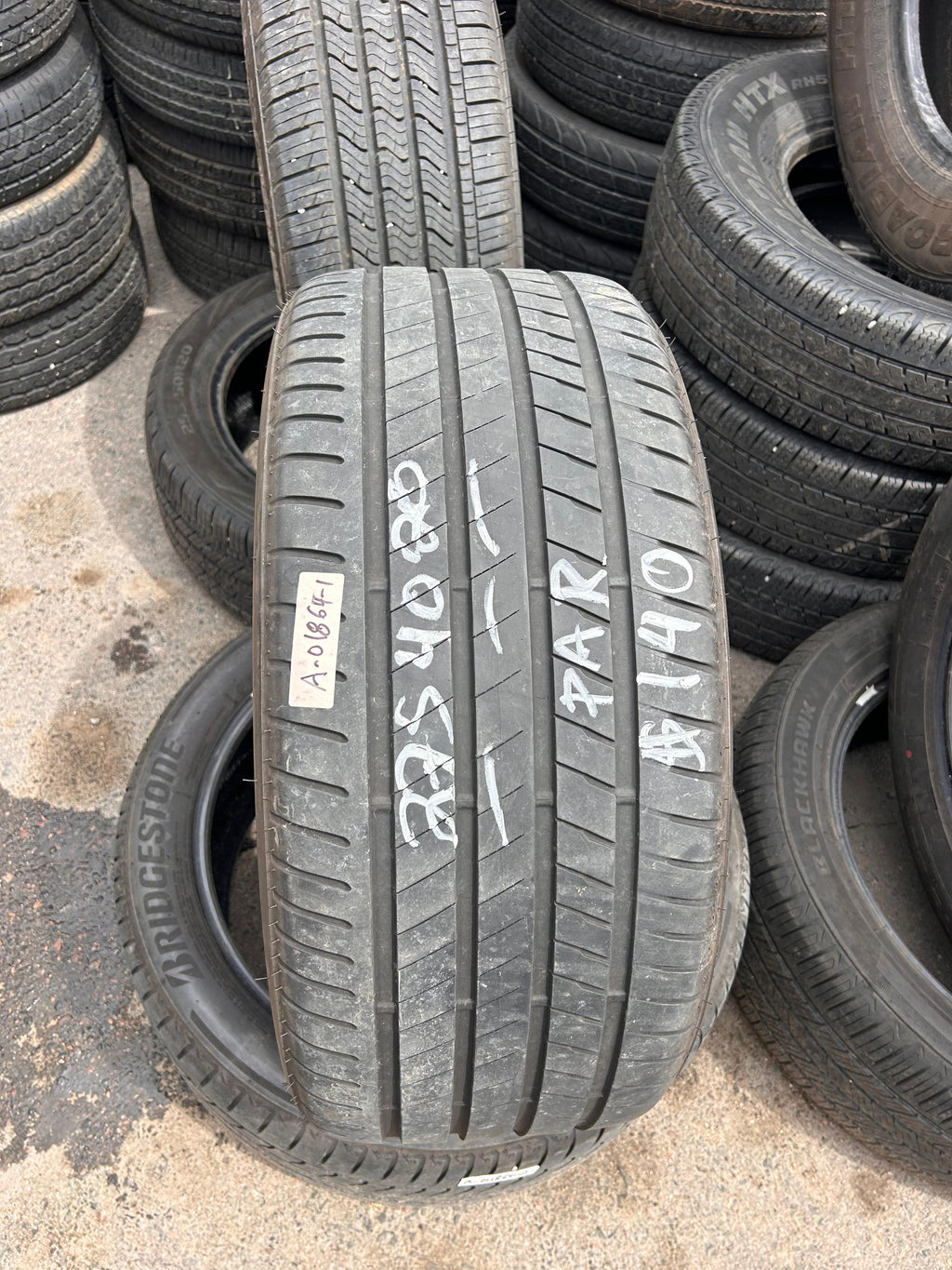 275/40R20 Pair (2 Used Tires) Bridgestone Alenza 001