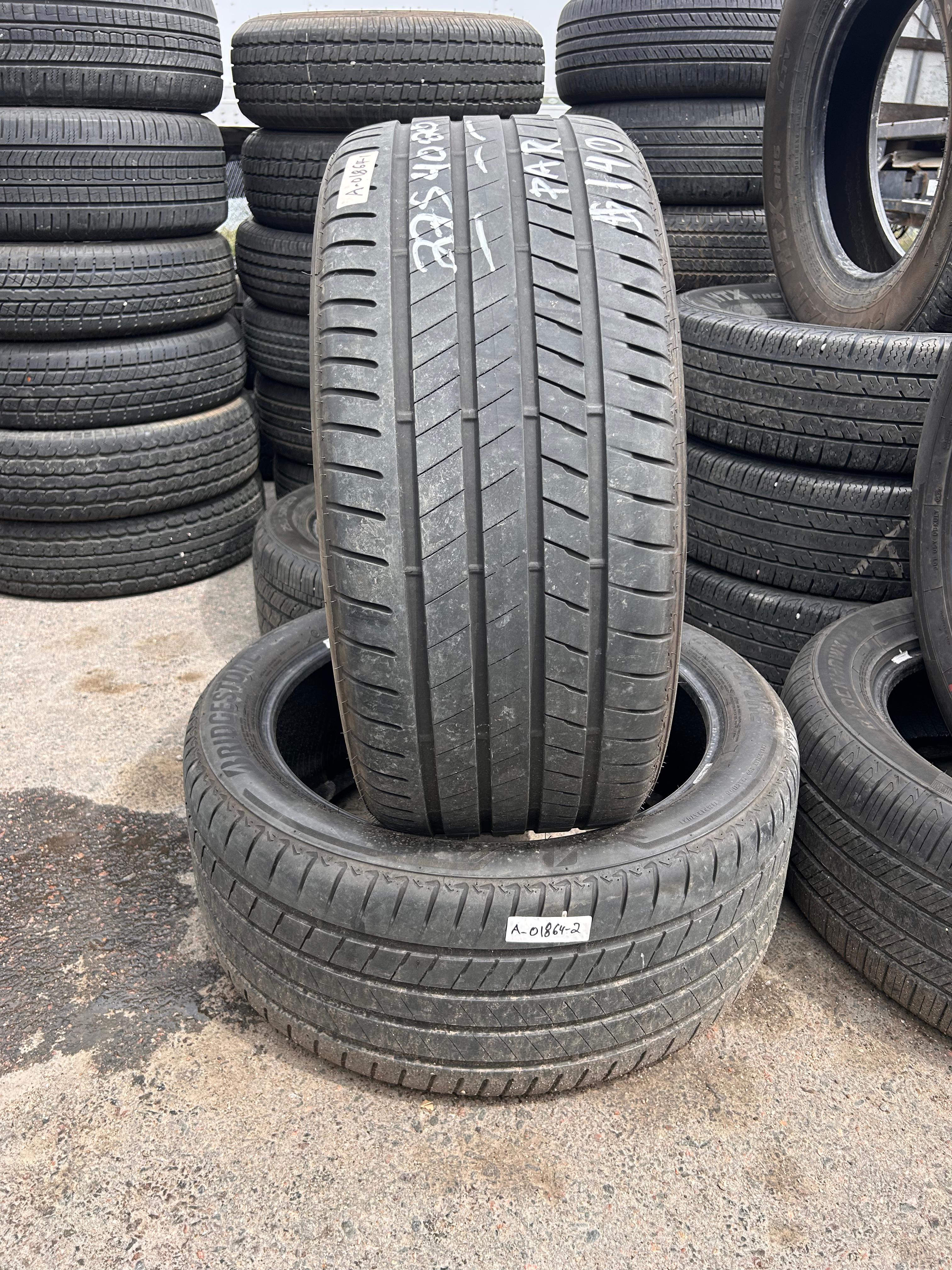 275/40R20 Pair (2 Used Tires) Bridgestone Alenza 001