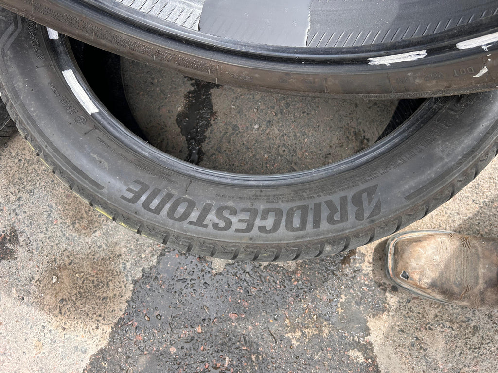 275/40R20 Pair (2 Used Tires) Bridgestone Alenza 001