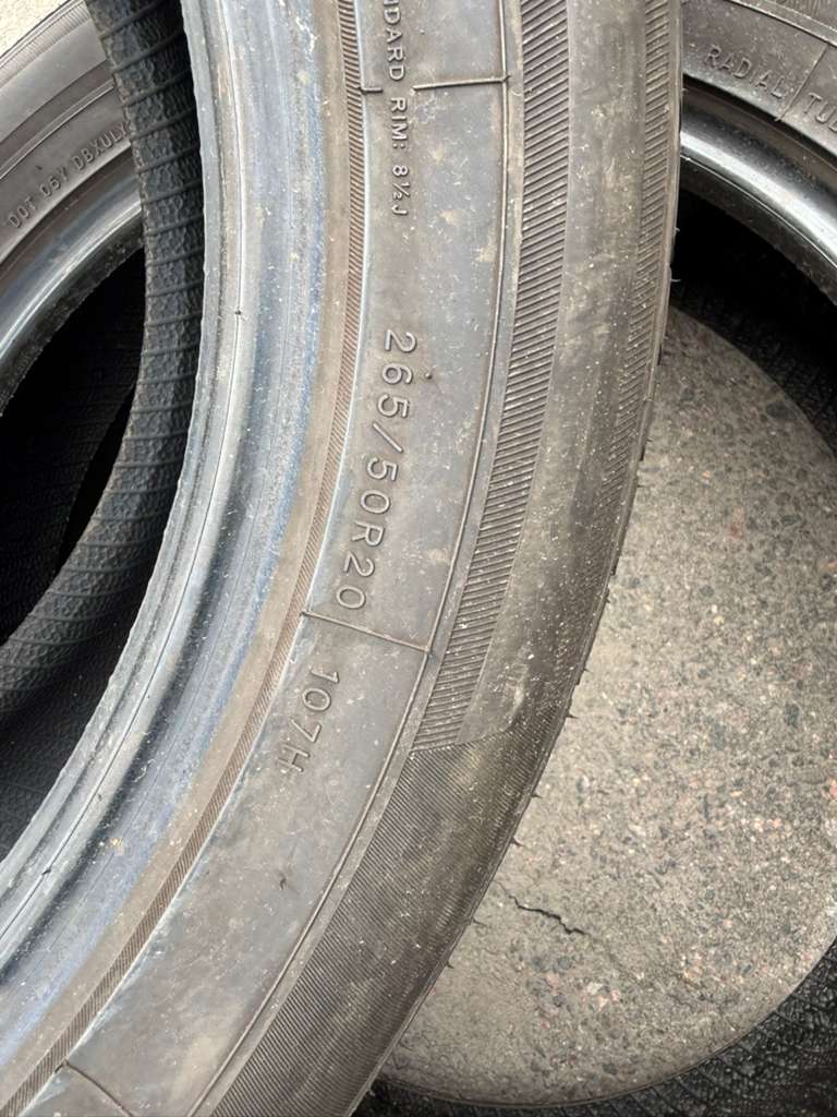 265/50R20 Pair (2 Used Tires) Blackhawk Agility SUV
