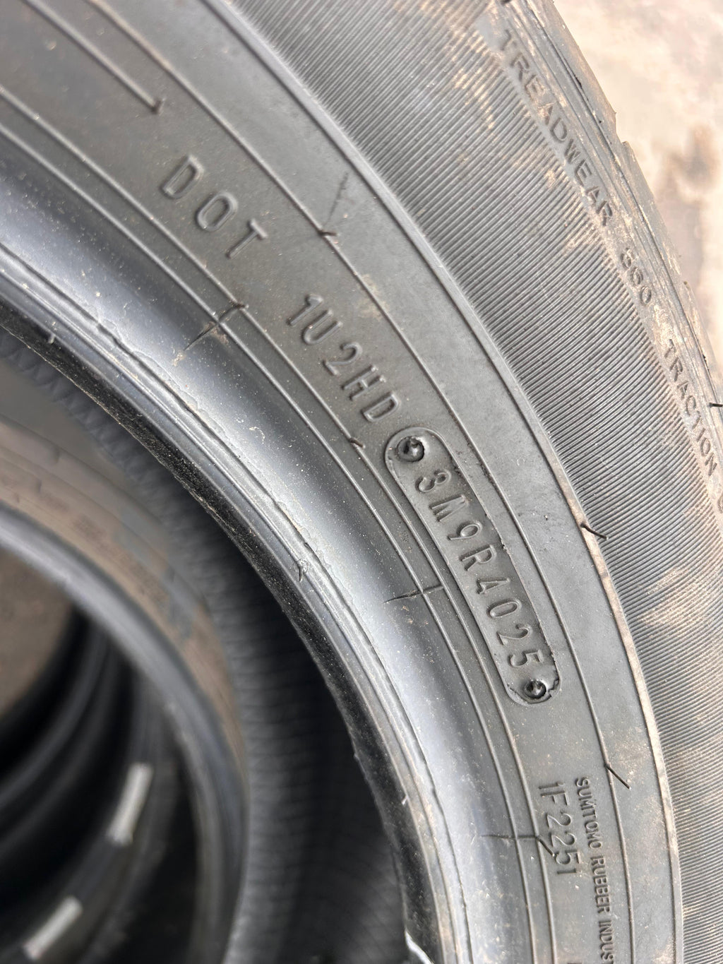 225/60R18 Set (4 Used Tires) Dunlop Grandtrek PT20