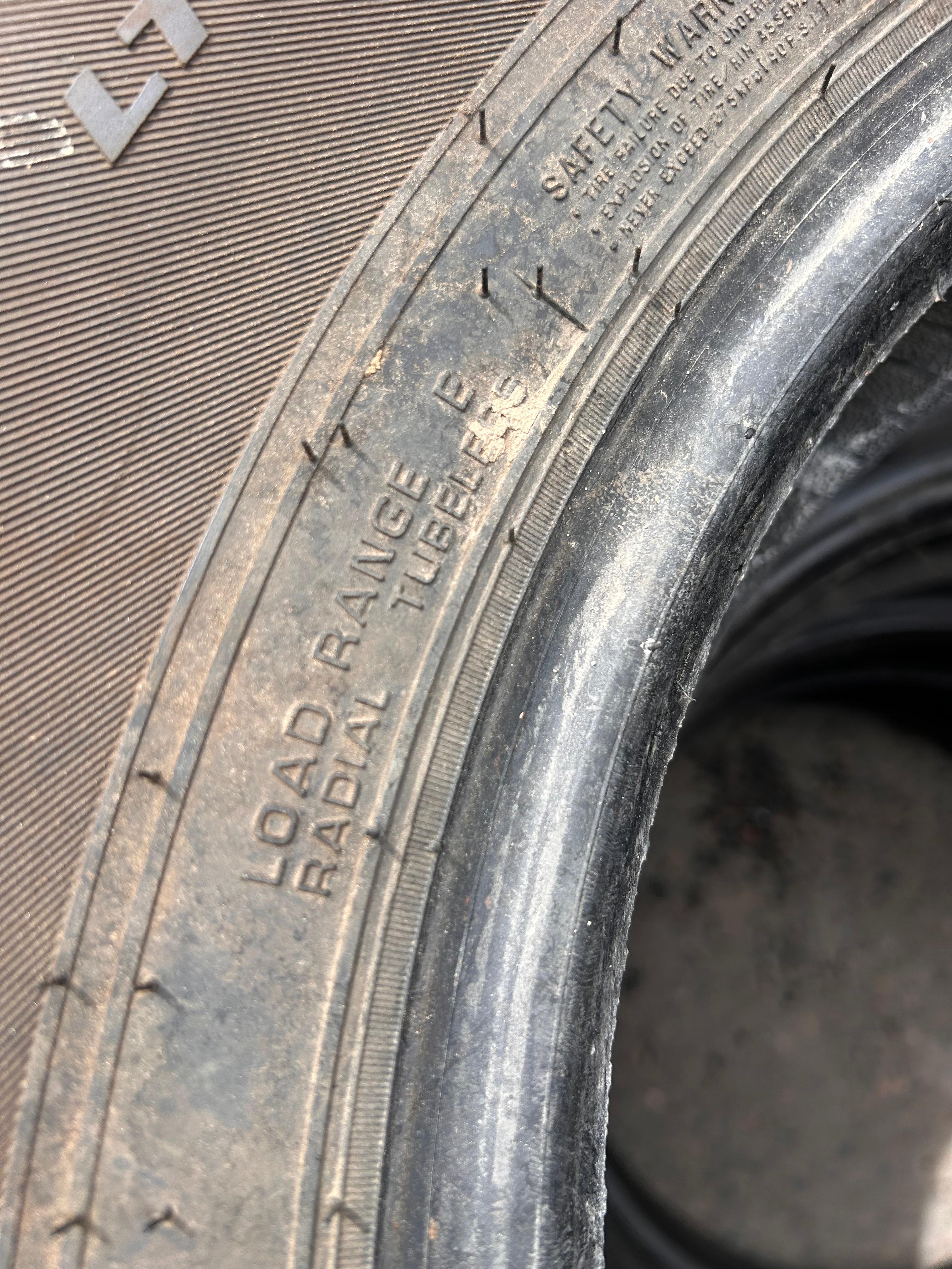 LT235/80R17 Set (4 Used Tires) Nexen Roadian HTX RH5