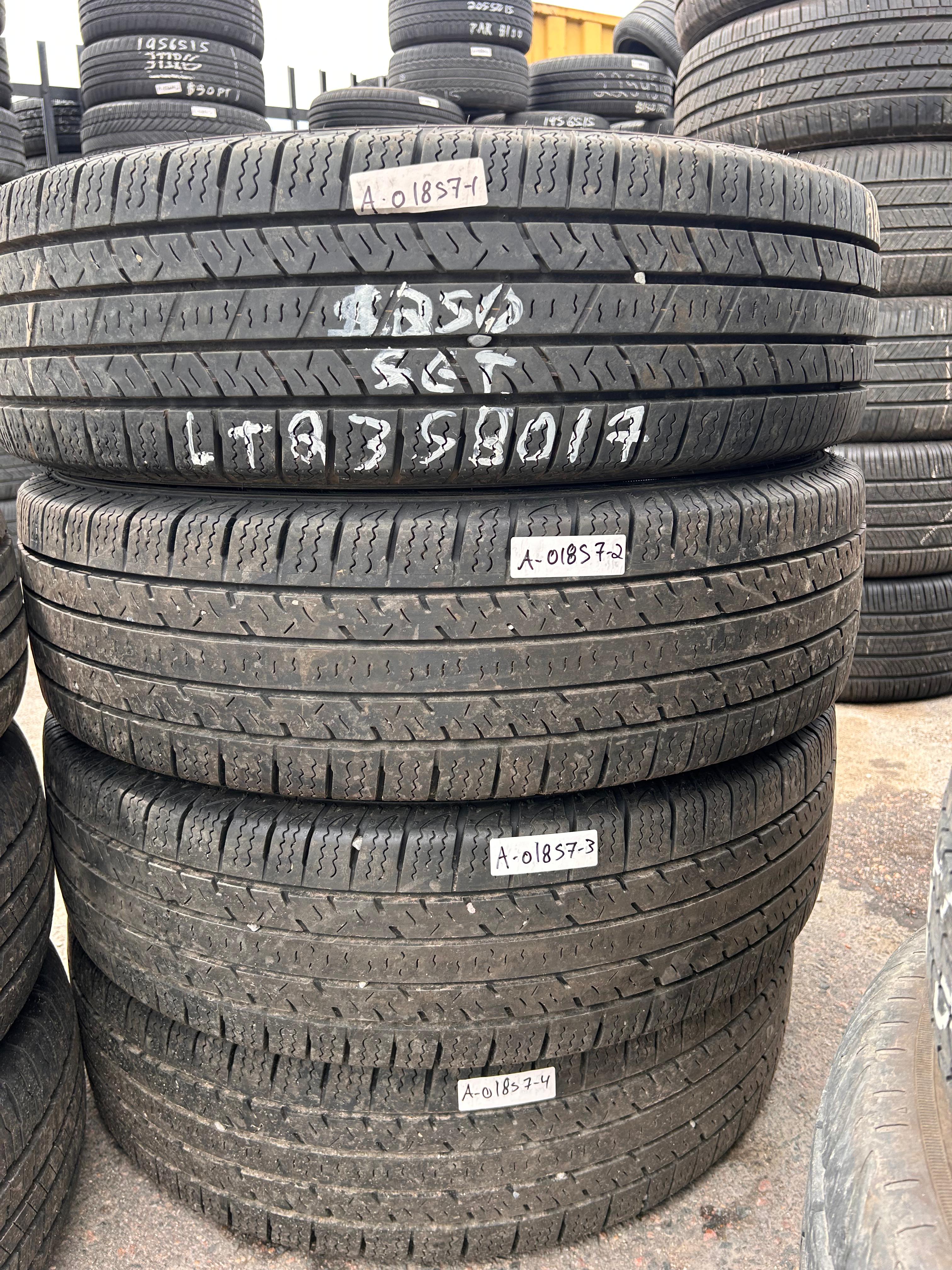 LT235/80R17 Set (4 Used Tires) Nexen Roadian HTX RH5