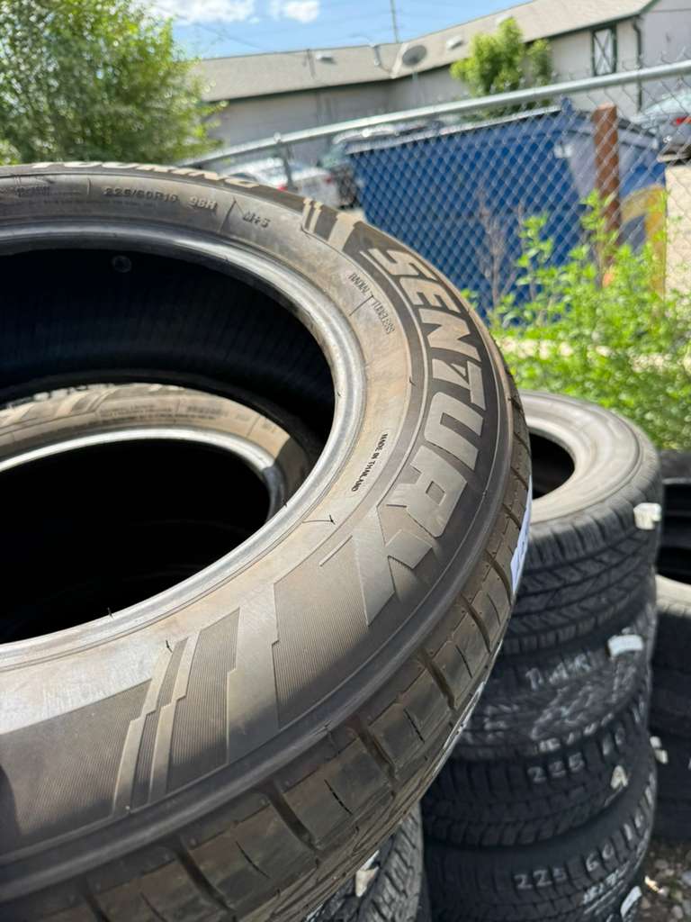 225/60R16 Pair (2 Like New Tires) Sentury Touring